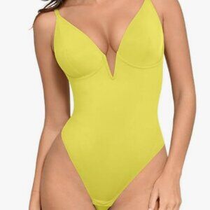 NWT Popilush the Shapewear Notched V Thong Bottom Bodysuit